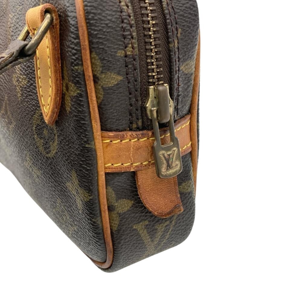LOUIS VUITTON Authentic Brown Monogram Canvas Pochette Shoulder Bag - Picture 7 of 11